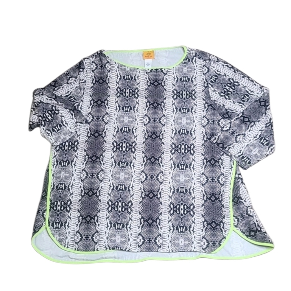 Ruby Rd. Snake Print Top